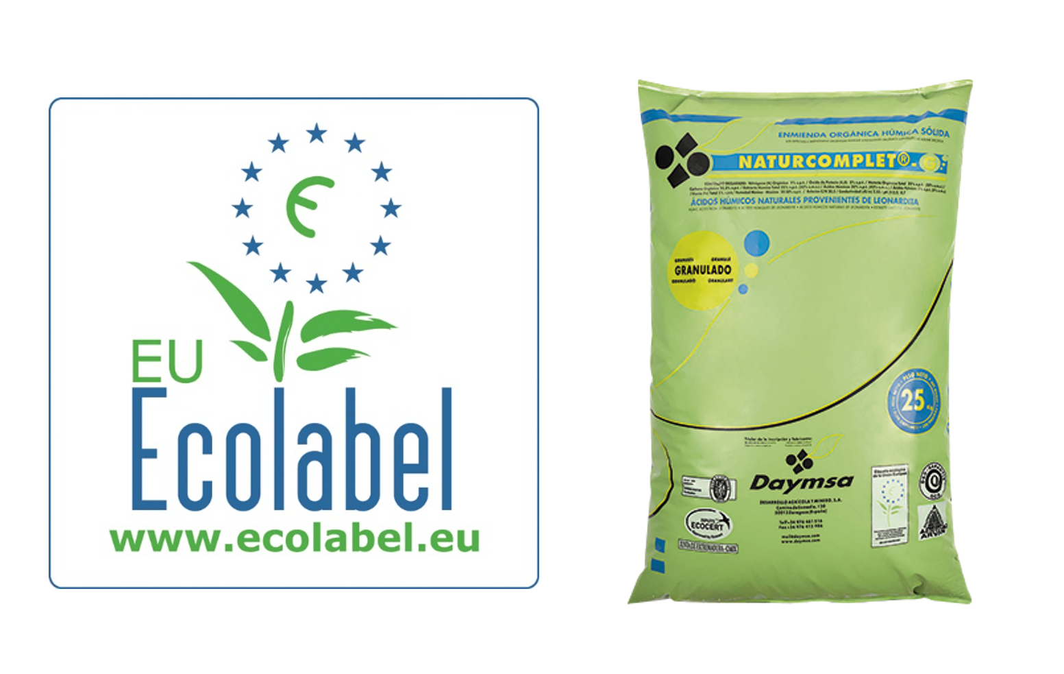 Daymsa obtains the renewal of Ecolabel organic certificationfor Naturcomplet®G